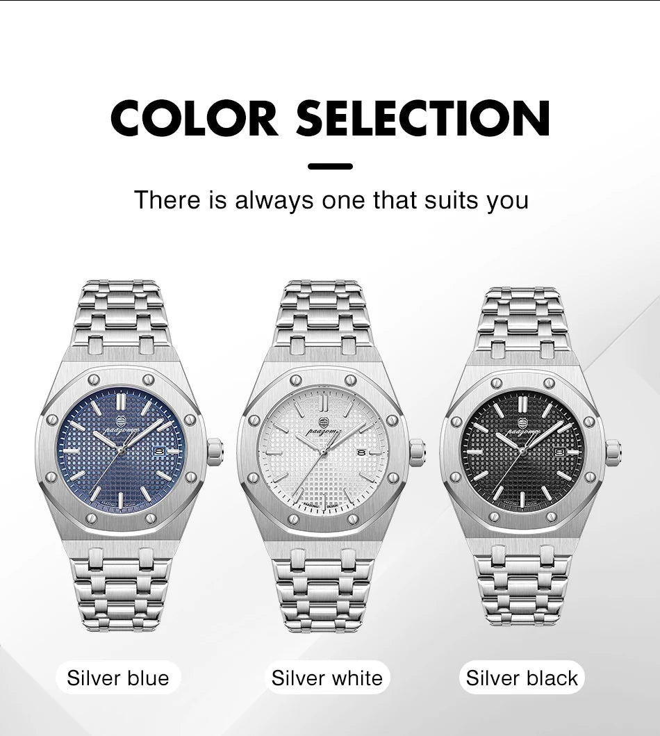 Luxury Waterproof Quartz Watch with Luminous Date Feature - Smarsty