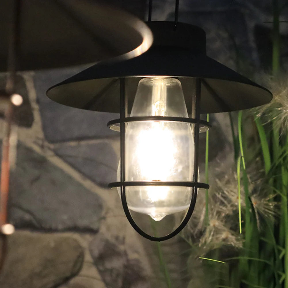 Vintage Solar Lantern Lamp for Outdoor Garden Lighting - Smarsty