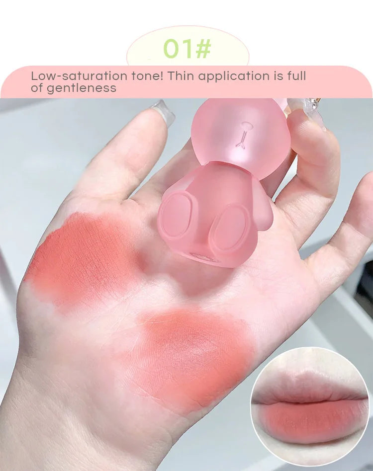 Gege Bear Rabbit Lip Glaze Long Lasting Matte Velvet Finish - Smarsty