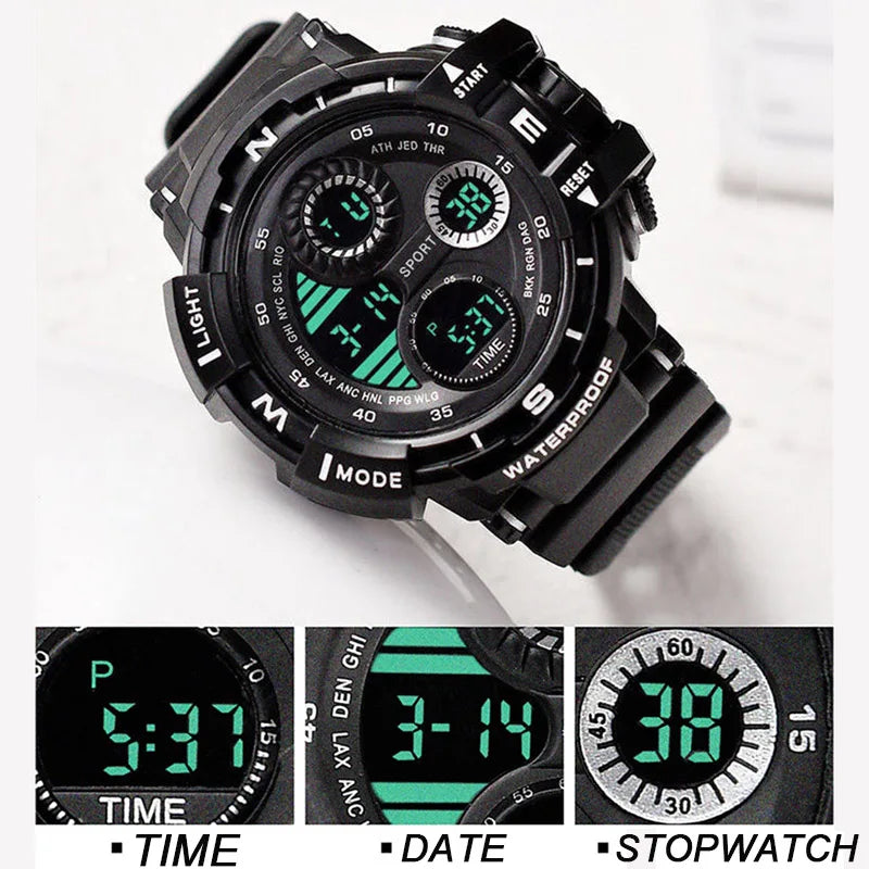 YIKAZE Waterproof Digital Sports Watch for Men - Smarsty