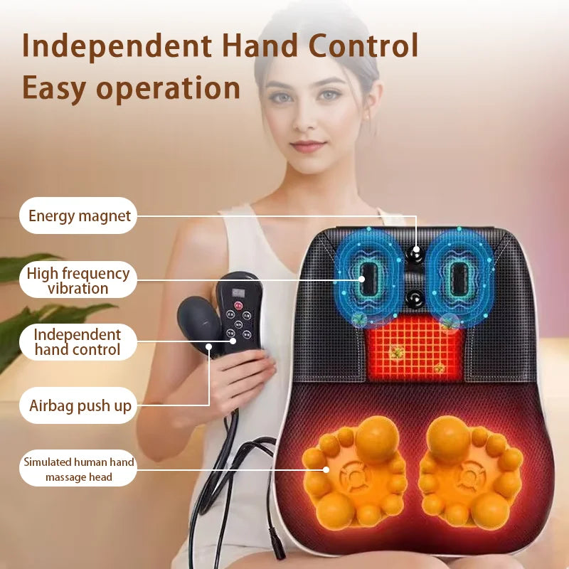 Electric Shiatsu Neck and Back Massager with Heating - Smarsty