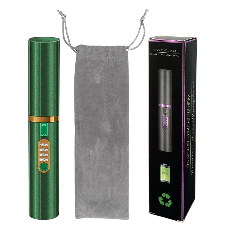 2 in 1 Wireless Hair Straightener and Curler Brush - Smarsty