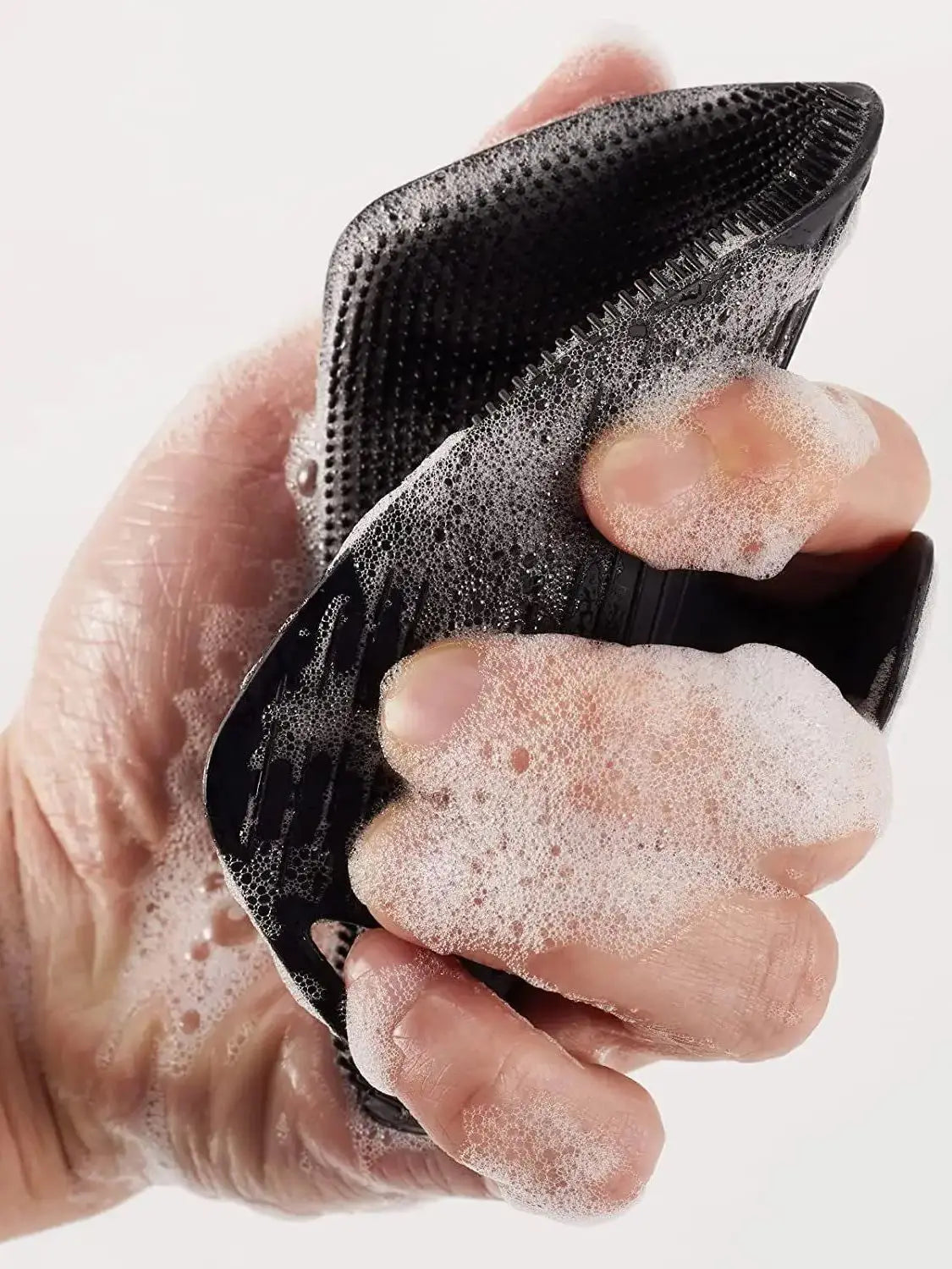 Exfoliating Silicone Brush Cleanser with No Slip Handle - Smarsty