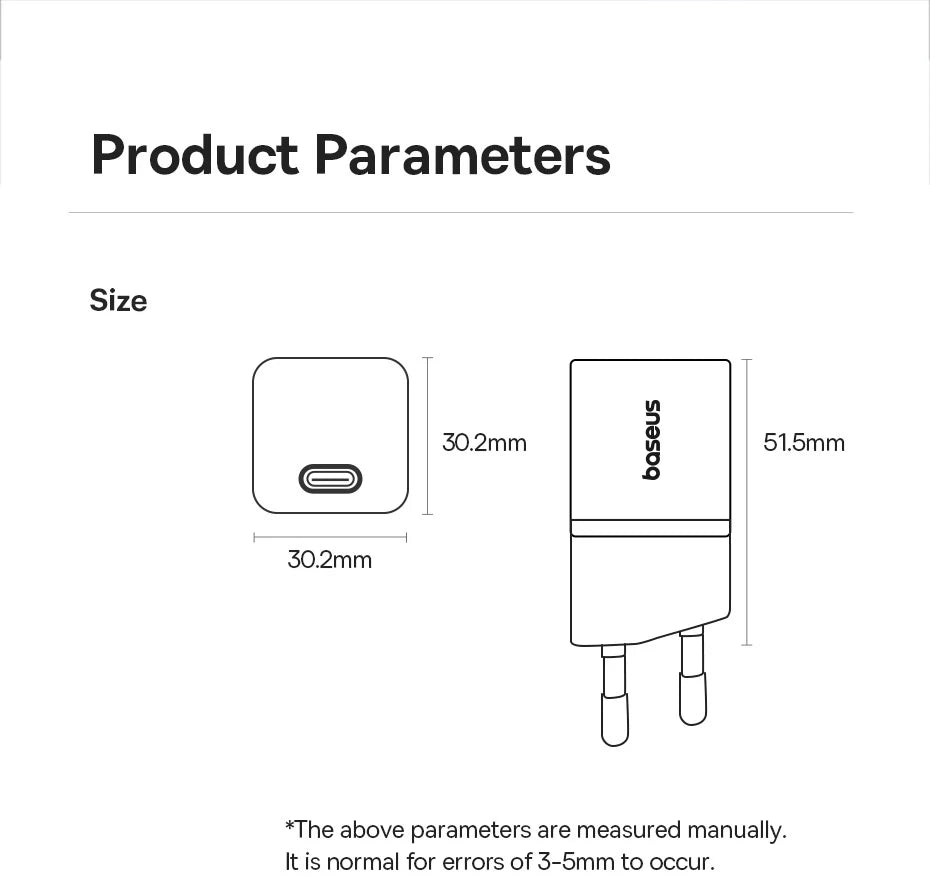 GaN USB C Charger 30W Fast PD PPS CompatibleWith IPhone - Smarsty