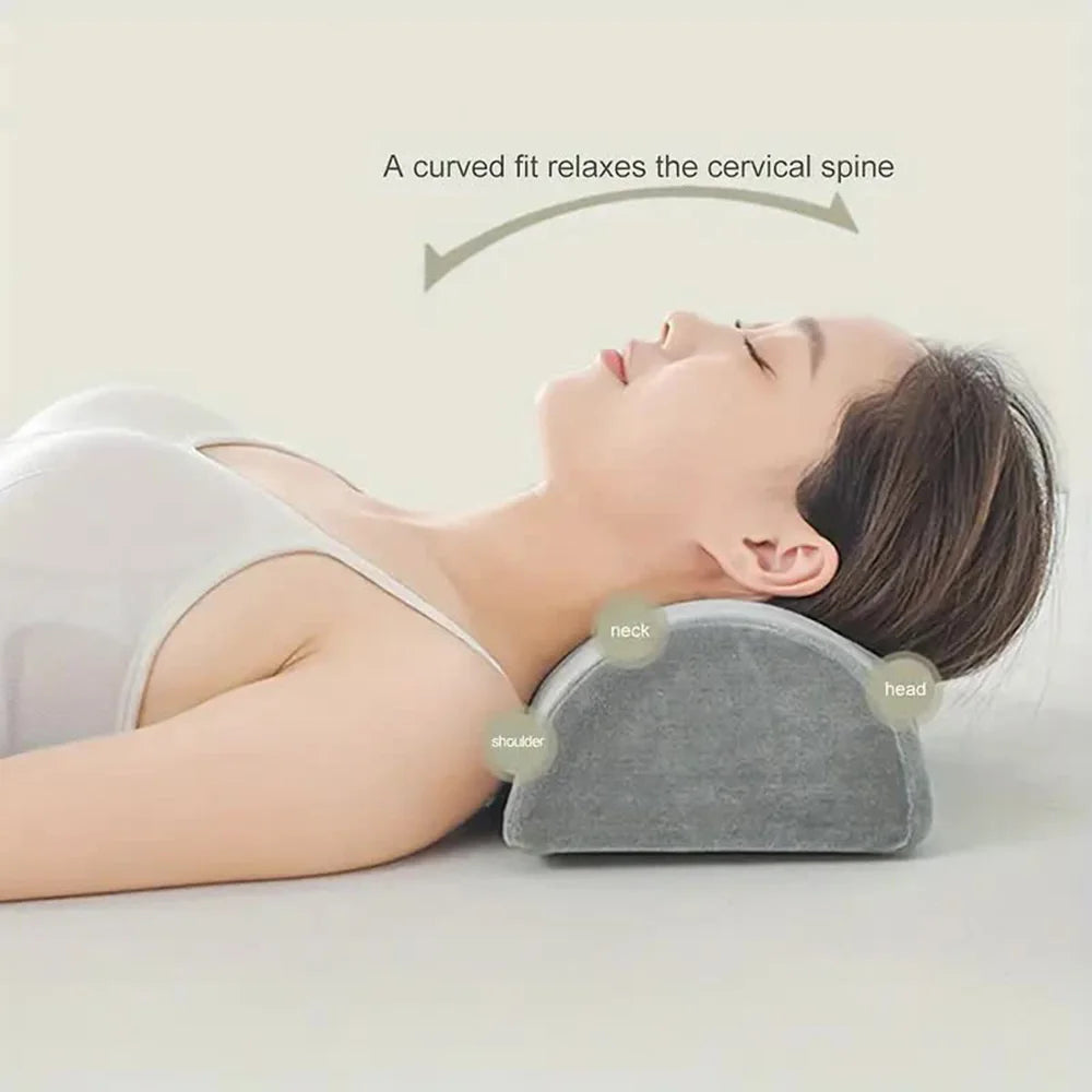 Half Moon Memory Foam Bolster Pillow for Comfort Support - Smarsty
