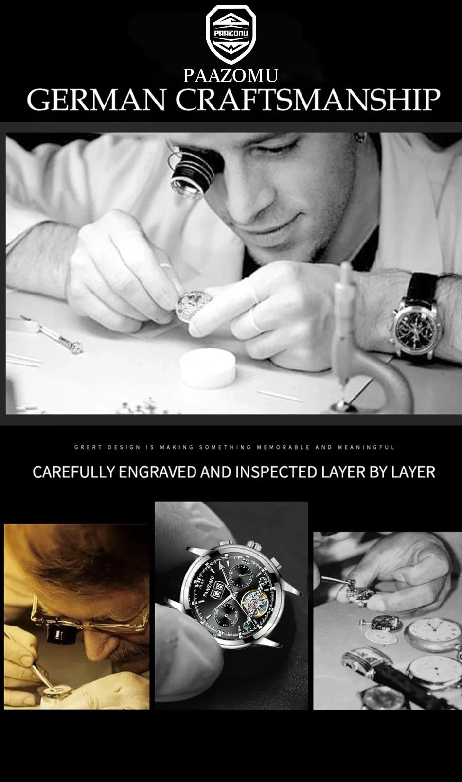 Luxury Waterproof Diver Watch for Men 30ATM - Smarsty