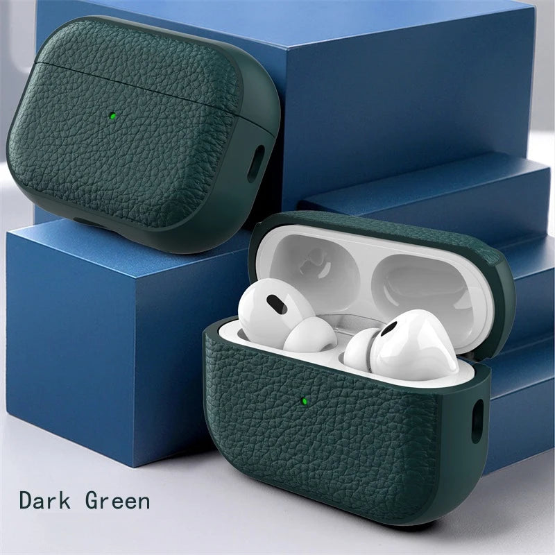 Leather Texture Case For Apple AirPods Pro Protection - Smarsty