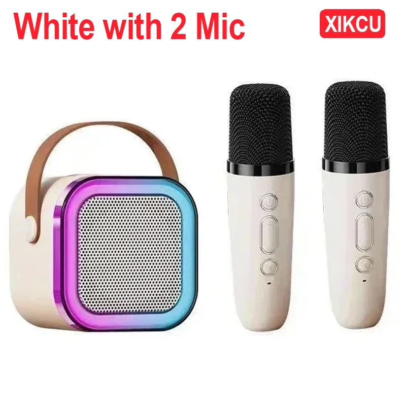 XIKCU Portable Karaoke Machine With Dual Microphones - Smarsty