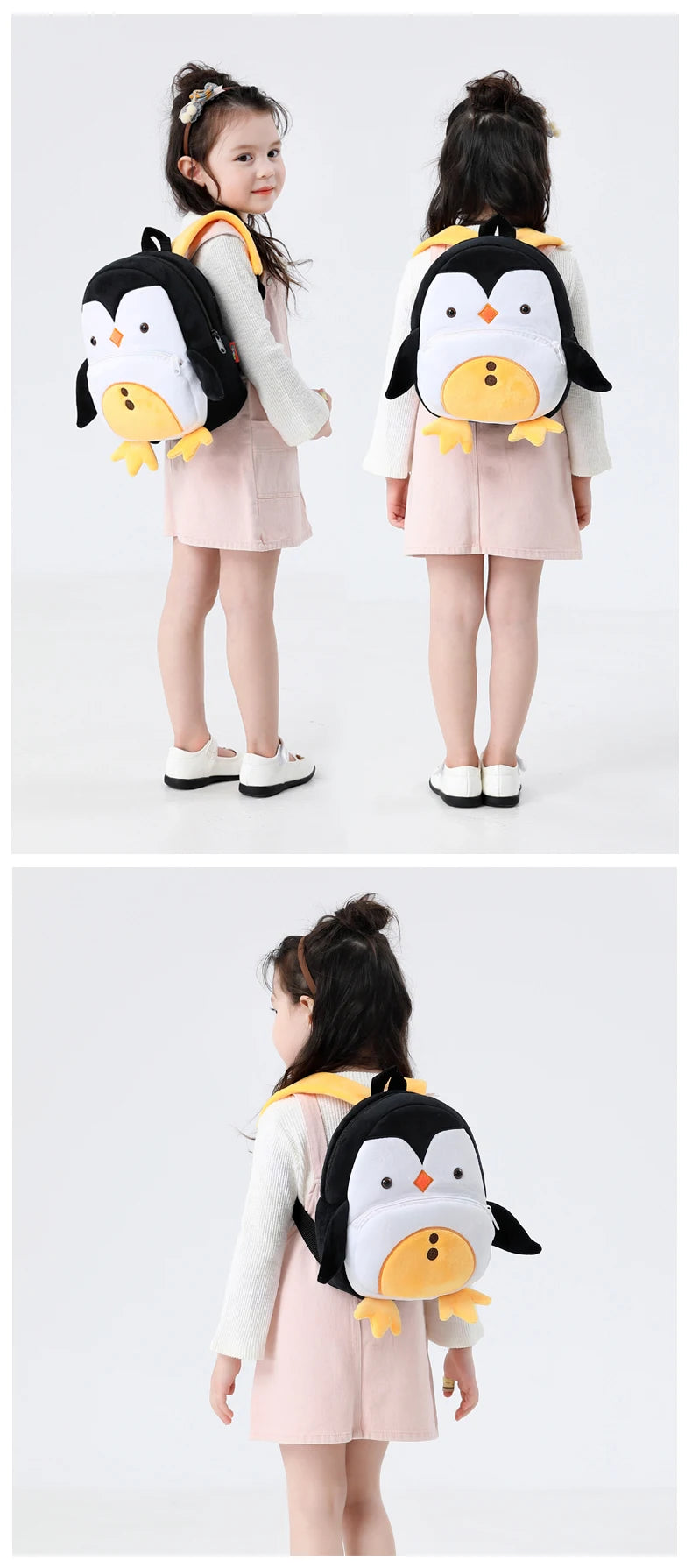 Soft Plush Kids Backpack With Cartoon Animal Design - Smarsty