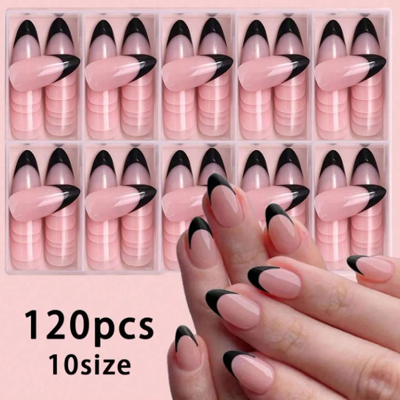 120pcs White French Fake Nails for Chic Style - Smarsty
