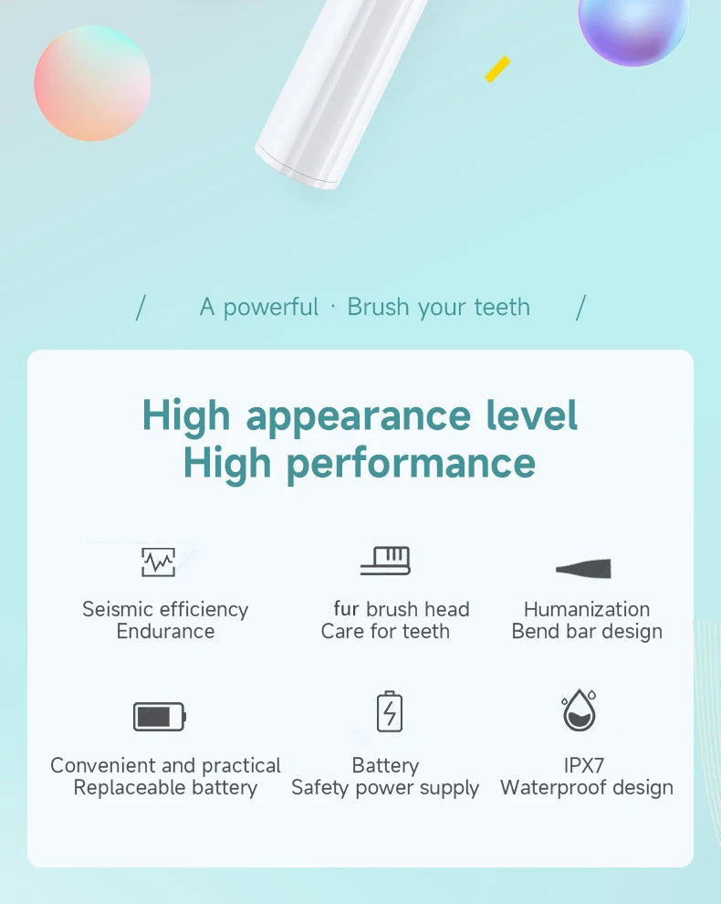 Electric Toothbrush with Soft DuPont Bristles for Effective Oral Care - Smarsty