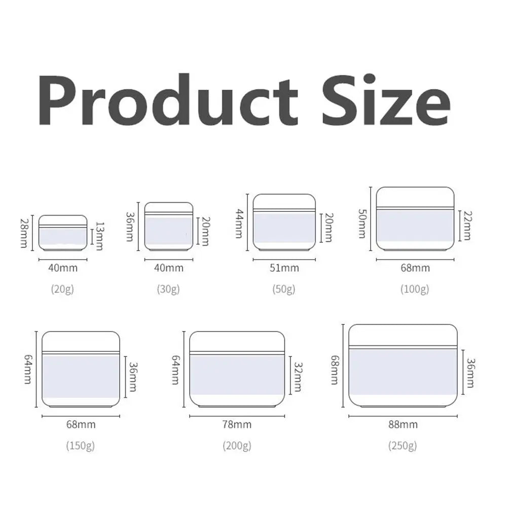 Refillable Cosmetic Containers for Creams and Lotions - Smarsty