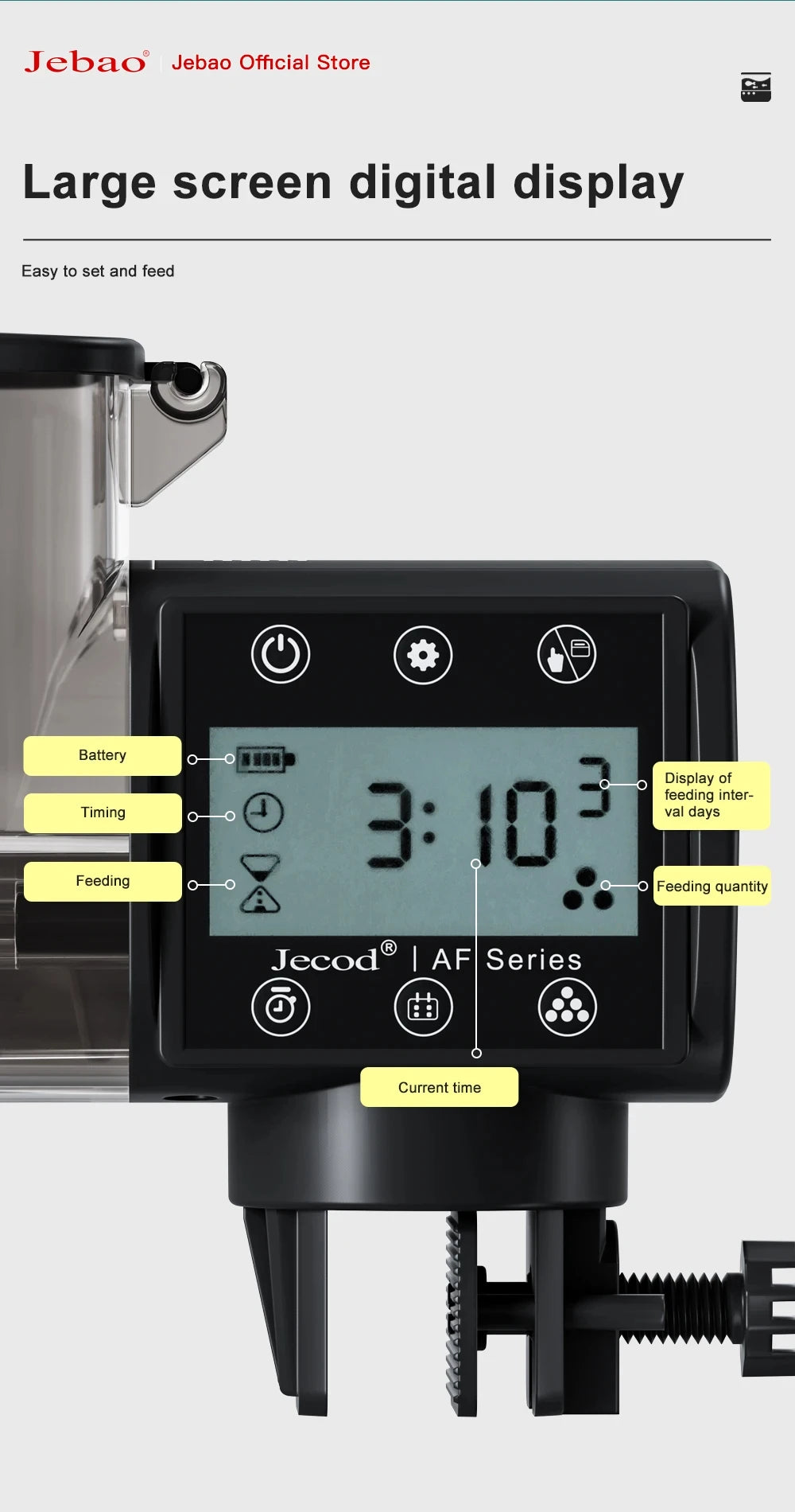 Intelligent Automatic Fish Tank Feeder with Wifi Control - Smarsty