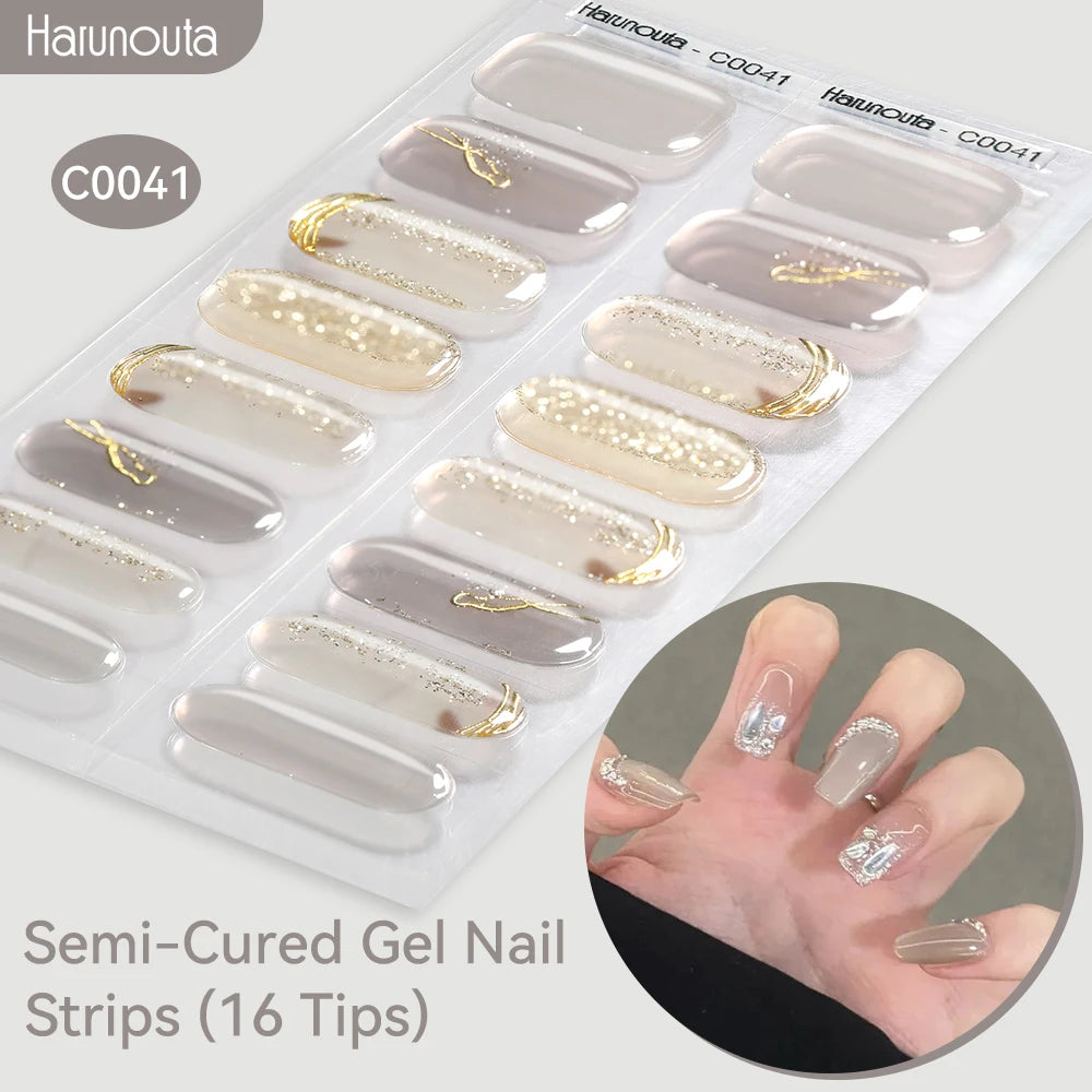 Gradient Auroras Gel Nail Strips for Easy DIY Manicure - Smarsty