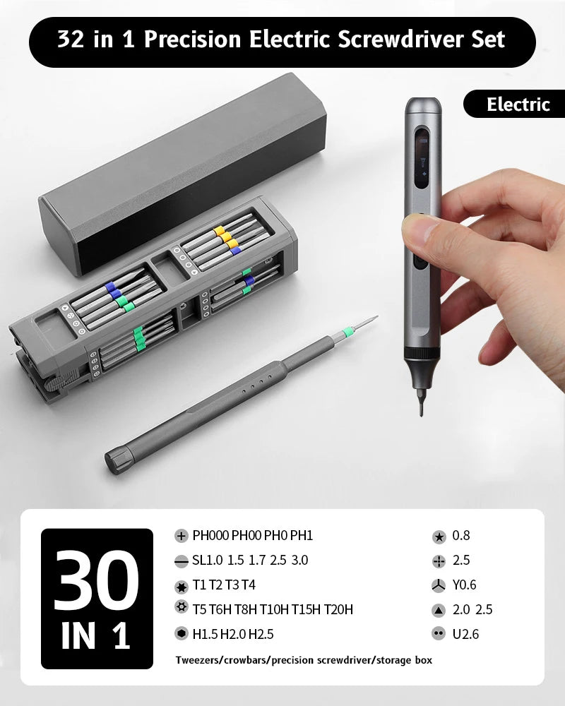Precision Screwdriver Set 8 32 43 46 in 1 Torx Hex Phillips Magnetic Screwdriver Bit Phone Watch Laptop Mini Repair Tool Set - Smarsty