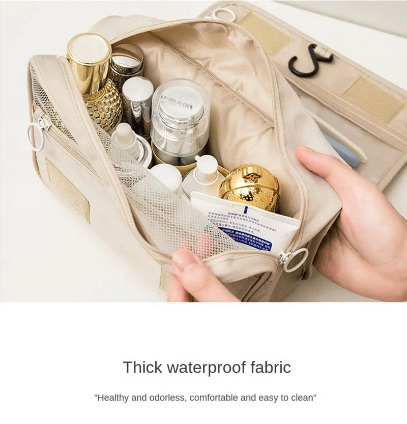 Waterproof Travel Makeup Bag With Hook For Women Toiletries - Smarsty