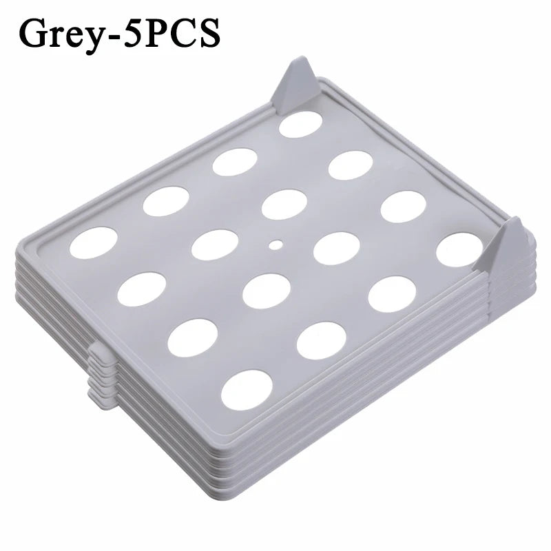 20PCS Shirt Storage Board Stackable T-shirt Organizer Folding Clothes Board Multifunctional Portable Clothes Storage with Handle