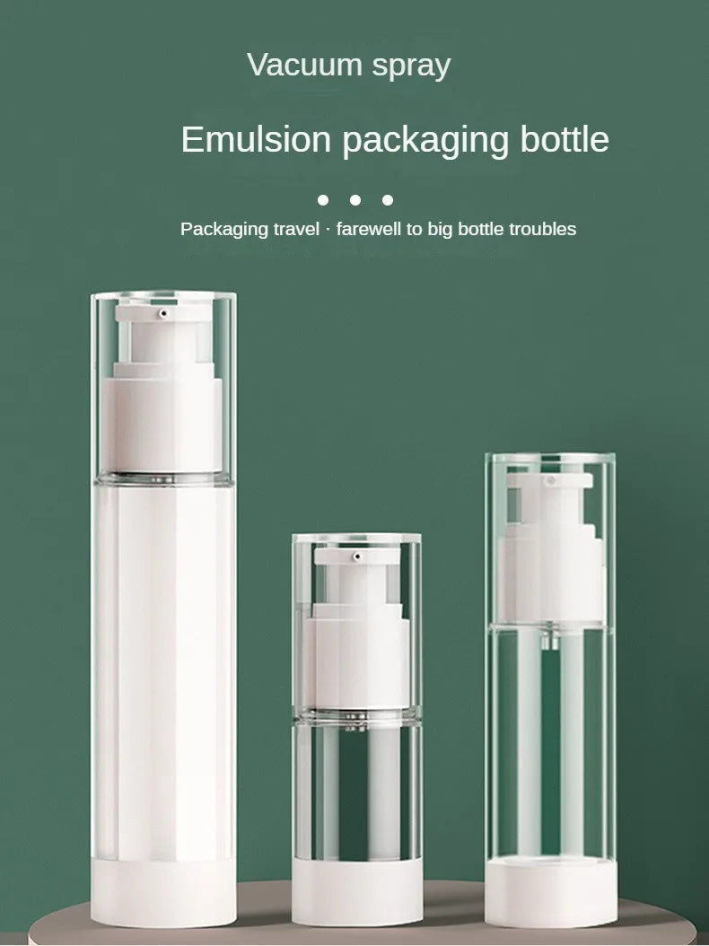 Clear Airless Pump Bottle for Travel Size Creams - Smarsty