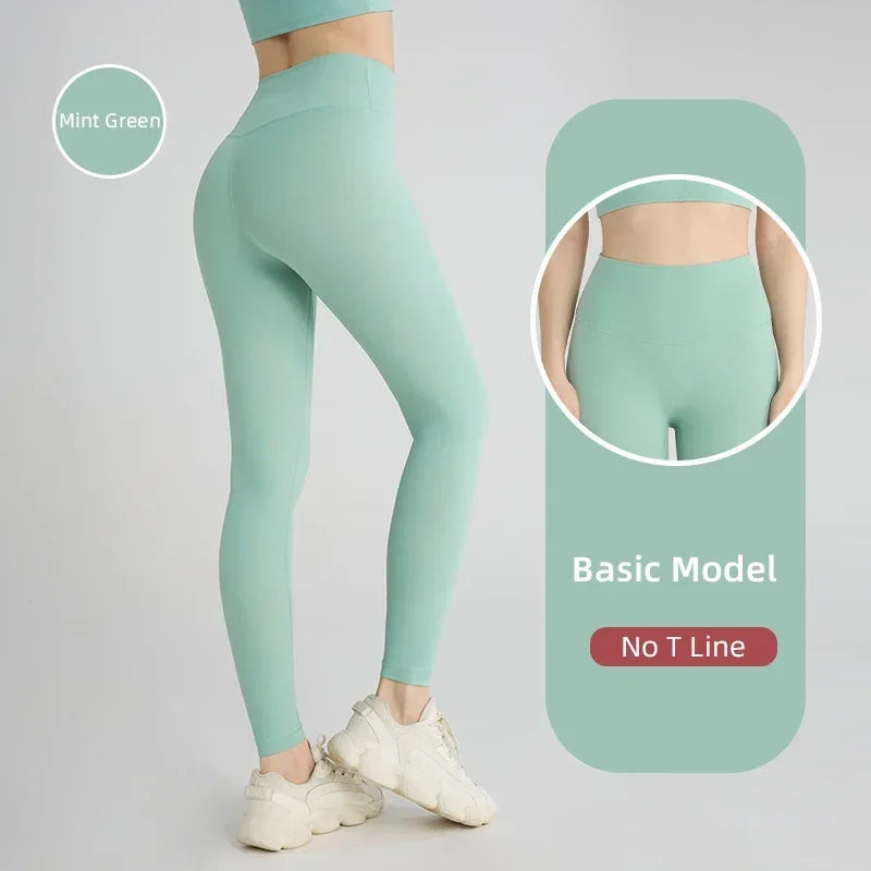 2024 Hot Sale Fitness Lenggings Female Full Length Leggings Running Pants Comfortable And Formfitting Yoga Pants Workout Legging - Smarsty
