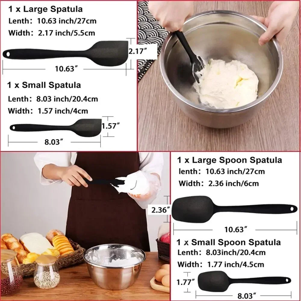 Silicone Spatula Set for Baking Non Stick Heat Resistant - Smarsty