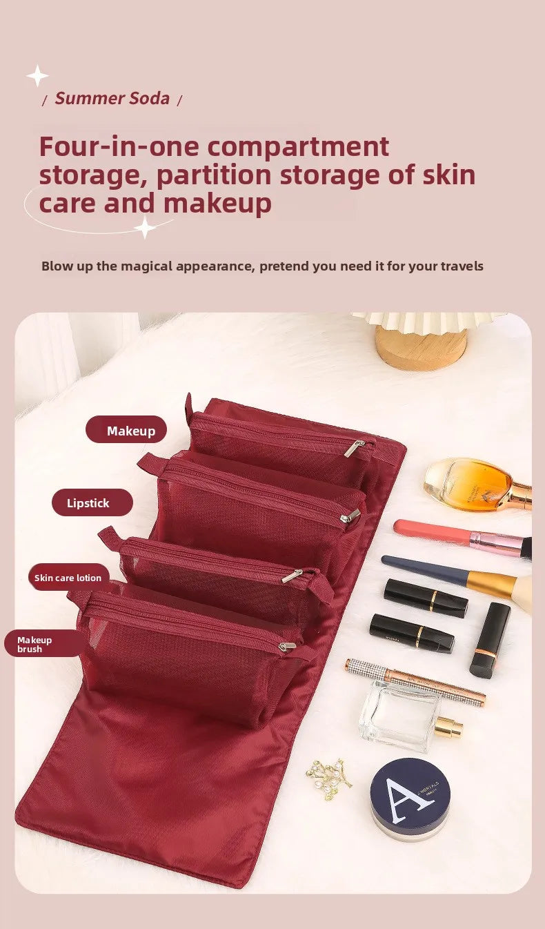 Transparent Cosmetic Bag Travel Organizer For On The Go - Smarsty
