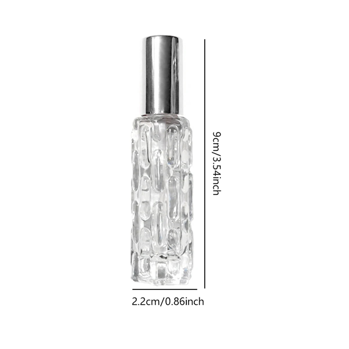 10ml Refillable Glass Perfume Spray Bottle With Aluminum Head - Smarsty