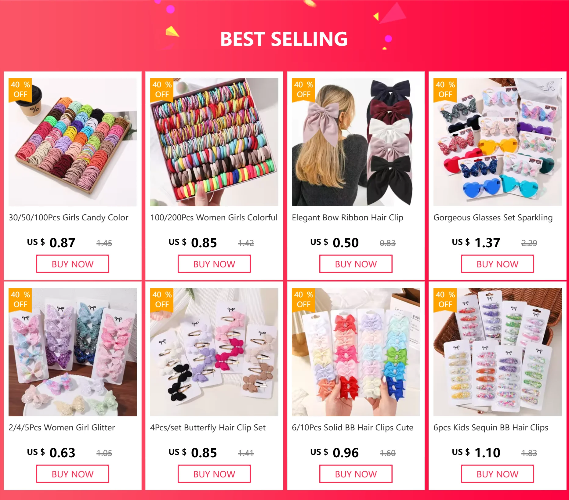 Colorful Nylon Elastic Hair Ties For Kids Gentle Hold - Smarsty