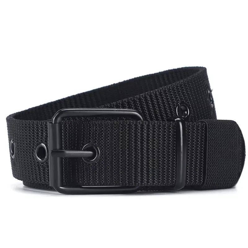 Unisex Canvas Belt Durable Outdoor Sports Pin Buckle - Smarsty