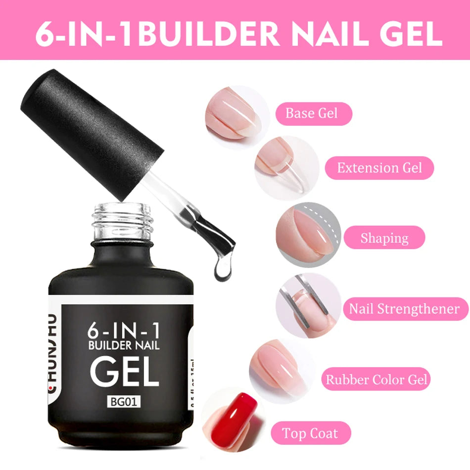 Chunshu 6 in 1 UV Gel Polish for Durable Nails - Smarsty