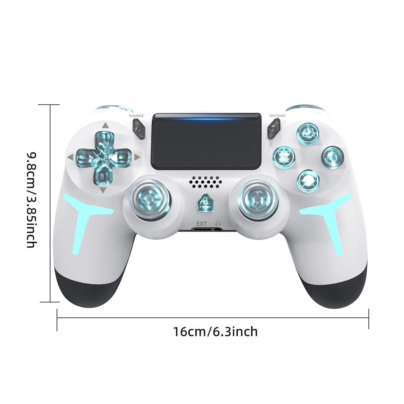GAMINJA RGB Wireless Game Controller With Dual Vibration - Smarsty
