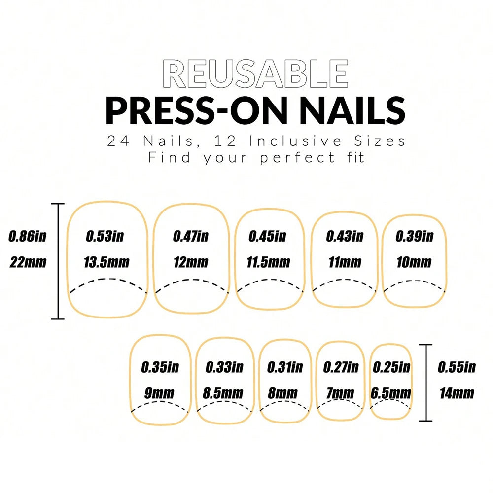 Medium Pink Glitter Press On Nails Set for Parties - Smarsty