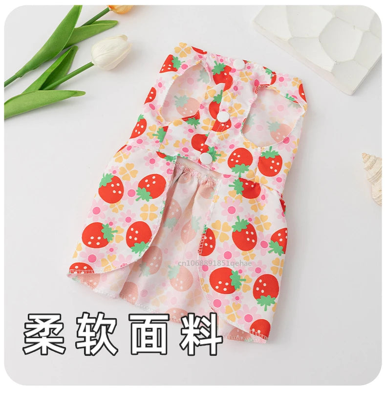 Small Dog Flower Princess Dress for Summer Fun - Smarsty