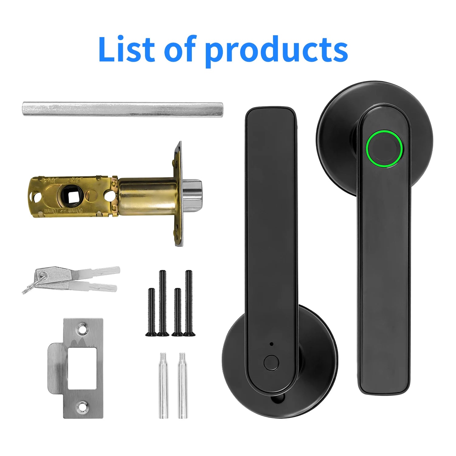 Tuya 5-in-1 Smart Door Lock with Fingerprint Access - Smarsty