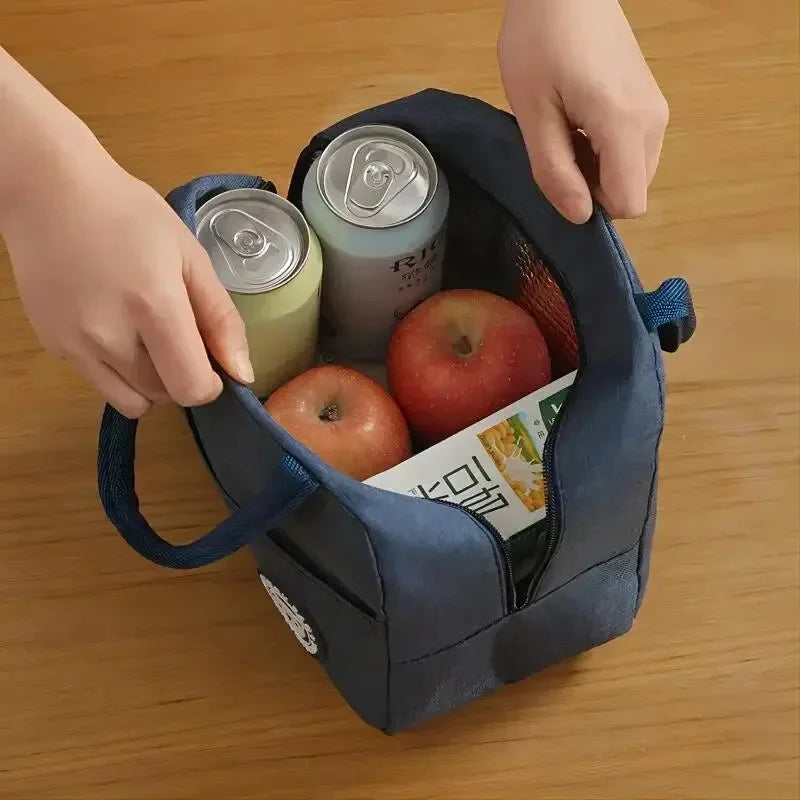Insulated Aluminum Foil Lunch Bag With Ice Pack Portable - Smarsty