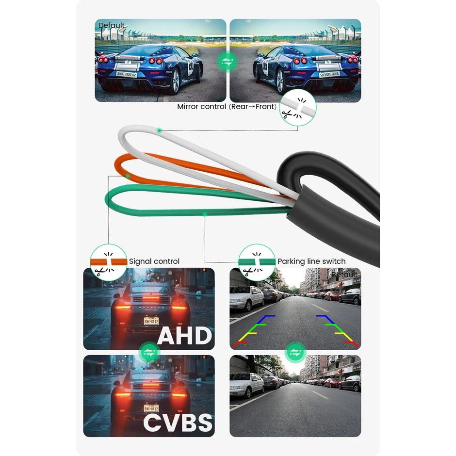 Rear View Camera 1080p Full HD Night Vision for Cars - Smarsty
