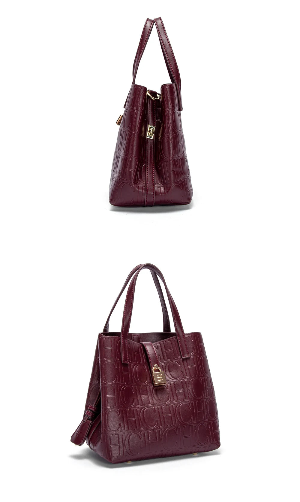 Women Tote Bag Steel Embossed Handheld Casual Purse - Smarsty