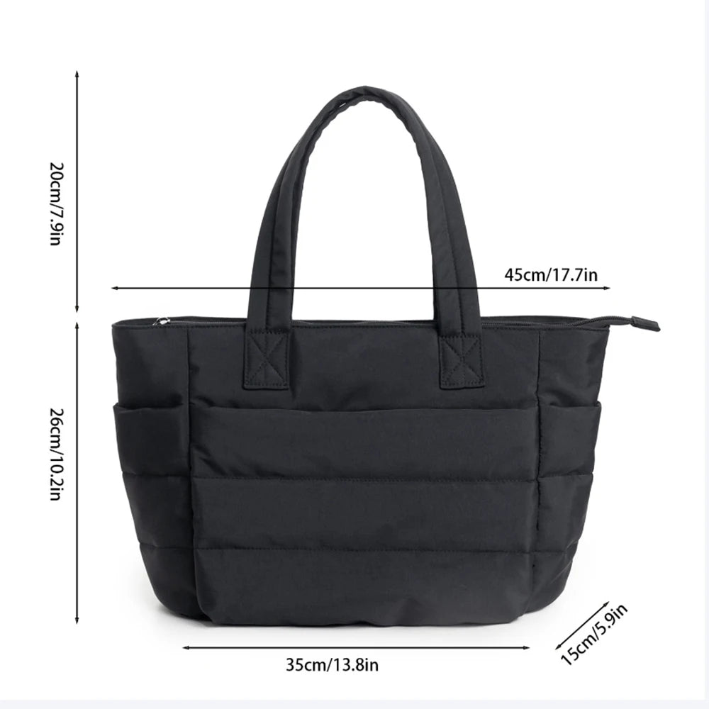 Large Capacity Women Tote Bag Lightweight Fluffy Travel - Smarsty