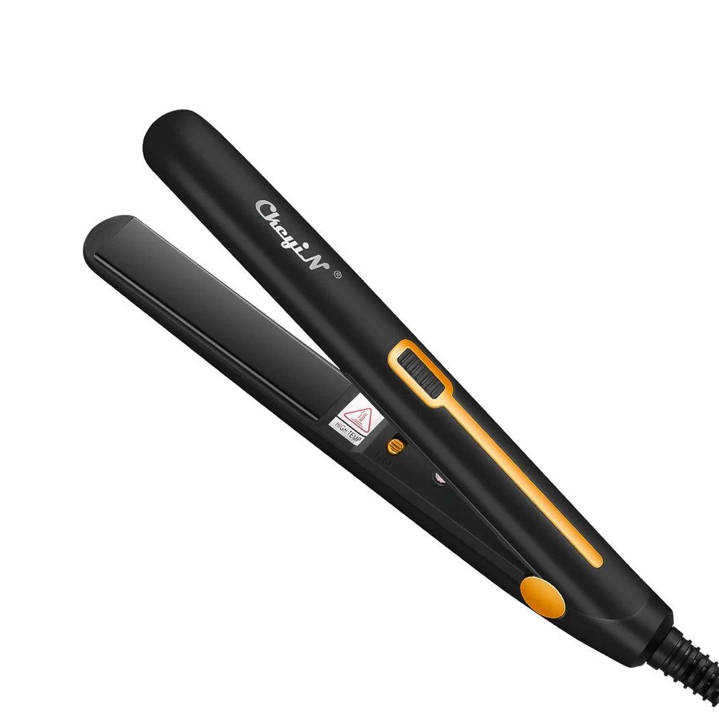 CkeyiN Mini Hair Flat Iron 2 in 1 Portable Straightener and Curler - Smarsty