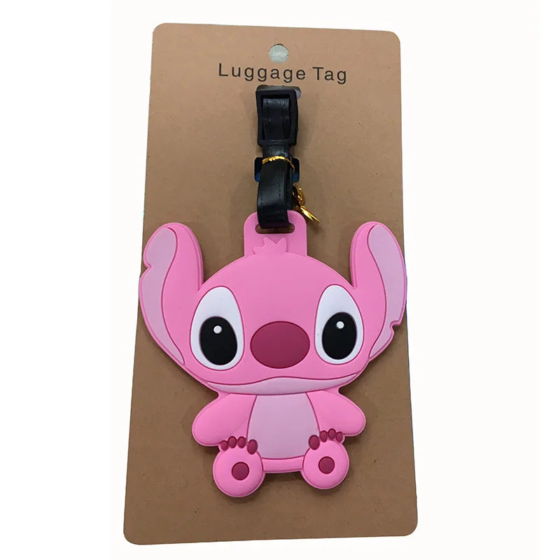 Don't mess with my stuff!Cartoon Stitch Luggage Tag Suitcase Name Address Label - Smarsty