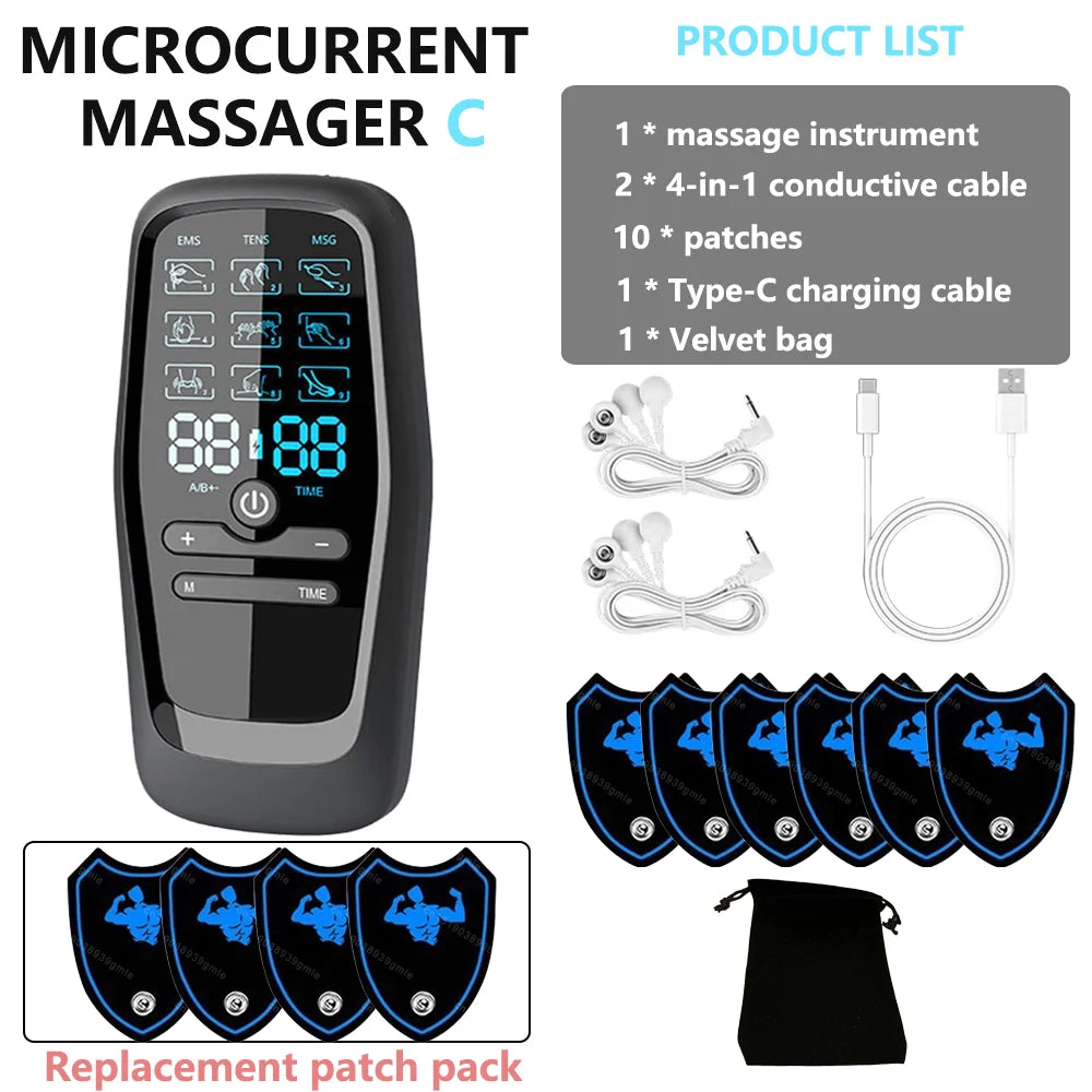 Electric Muscle Stimulator with Built-In Battery for Pain Relief - Smarsty