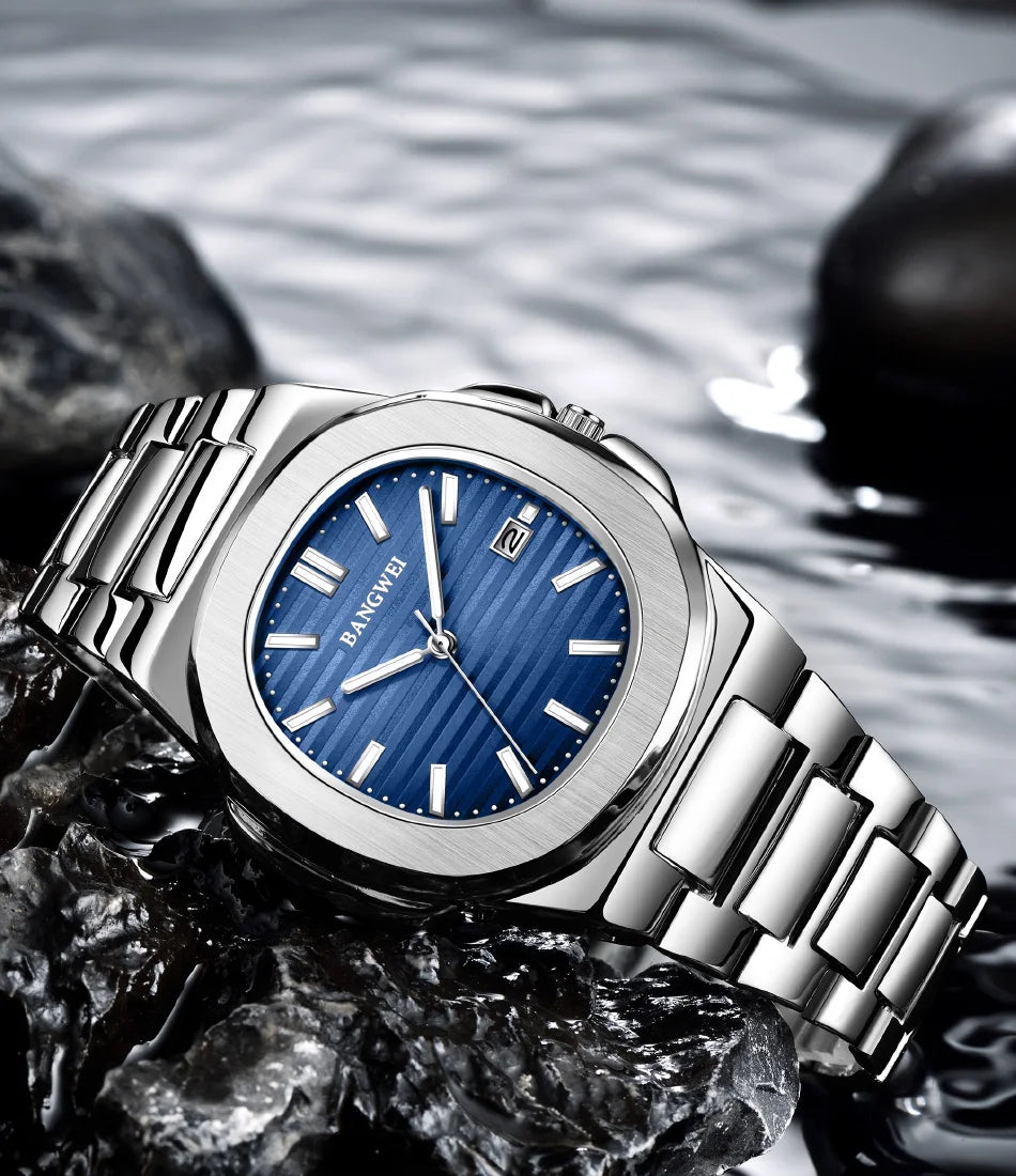 Luxury Waterproof Men's Quartz Watch with Automatic Date - Smarsty