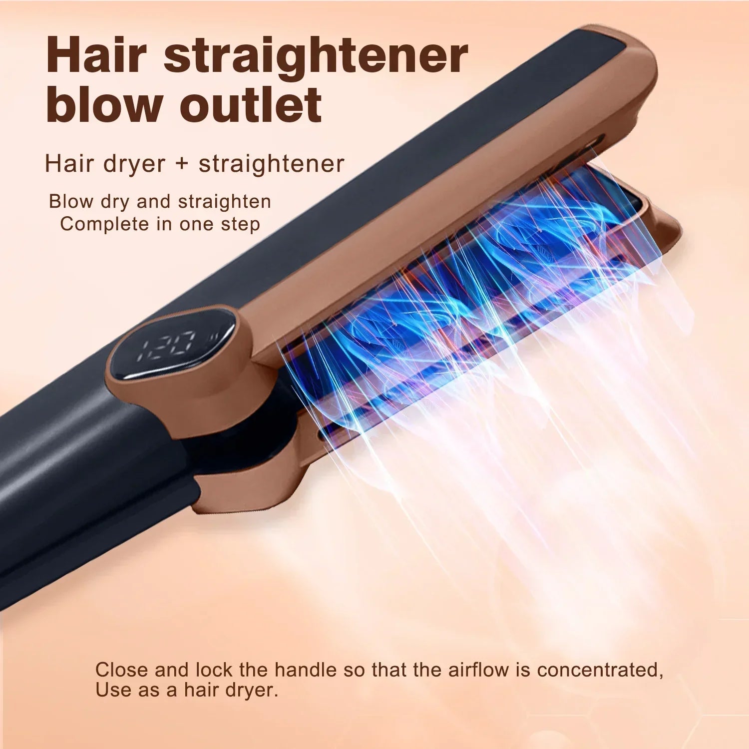 2in1 Professional Hair Straightener and Dryer with Anion Technology - Smarsty