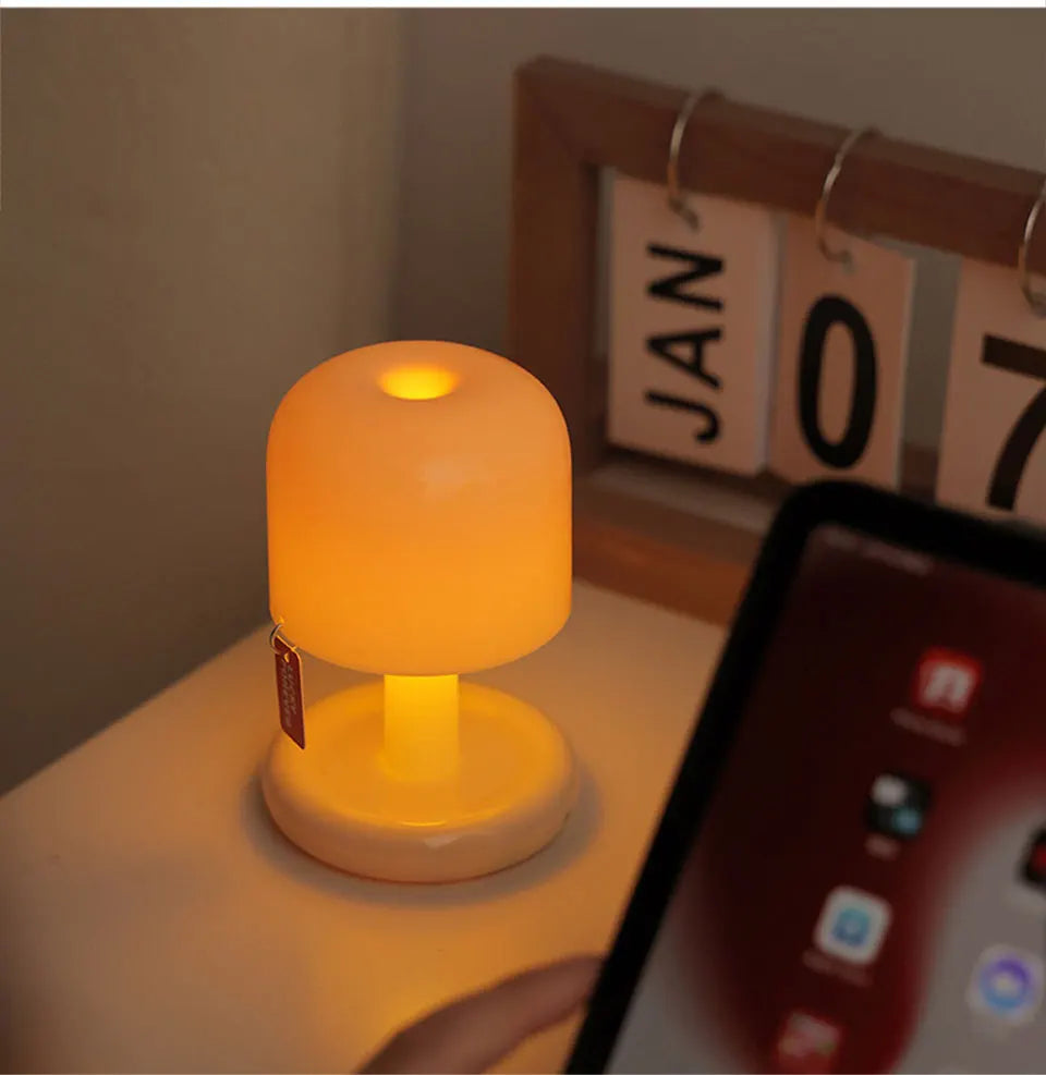 Rechargeable Mushroom Night Light for Cozy Ambiance - Smarsty