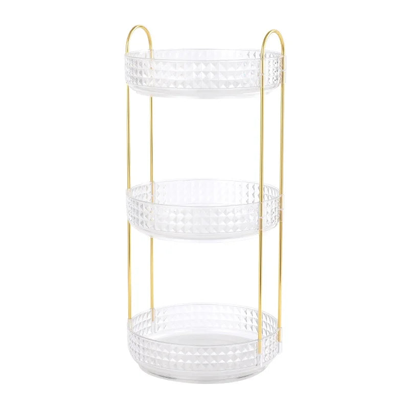 Multifunctional Lipstick Storage Box Rotating Drawer Makeup Box Transparent Desktop Skin Care Product Storage Rack by Smarsty