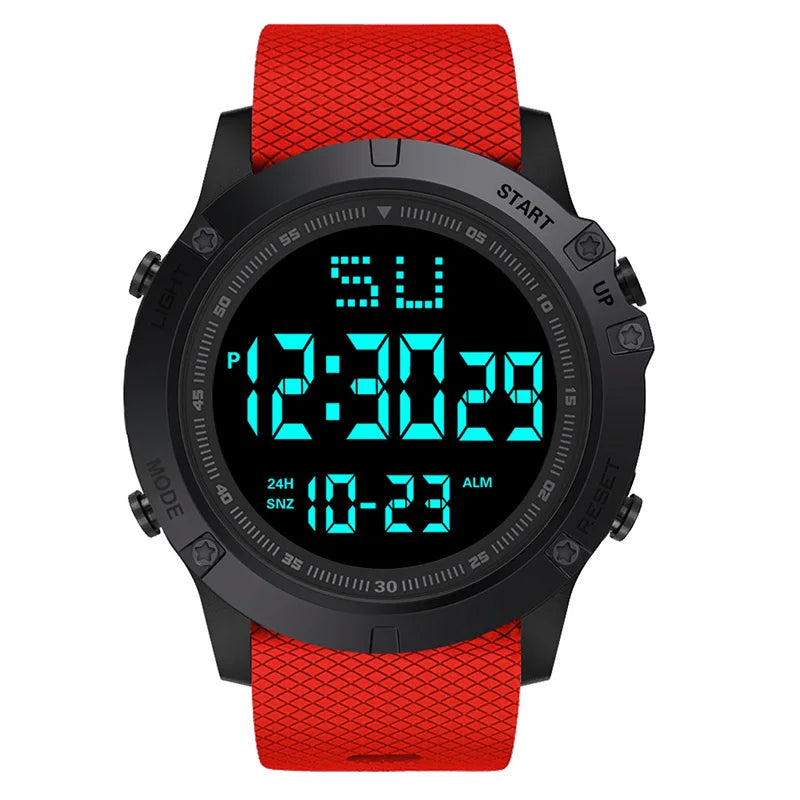 Men's Waterproof Sports Watch with LED Display and Stopwatch - Smarsty