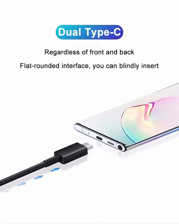 2PCS PD 45W USB C Cable For Samsung Galaxy S20 S21 S22 S23 Ultra Note 10 5G 20 A53 A54 Super Fast Charging USB Type C Data Cable - Smarsty