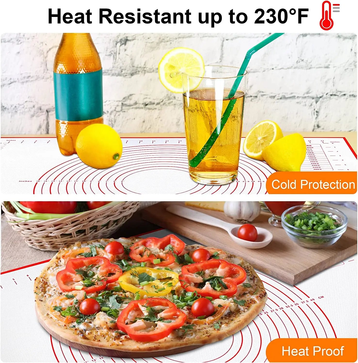 Non-Stick Silicone Baking Mat for Easy Dough Preparation - Smarsty