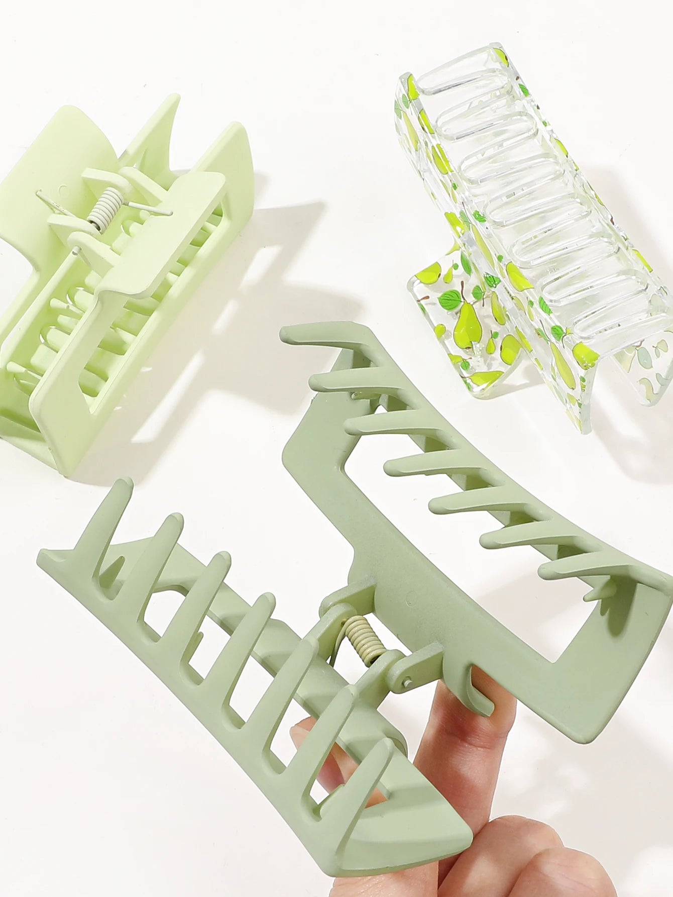 Pink Medium Sized Hair Claw Clips Strong Hold For All - Smarsty