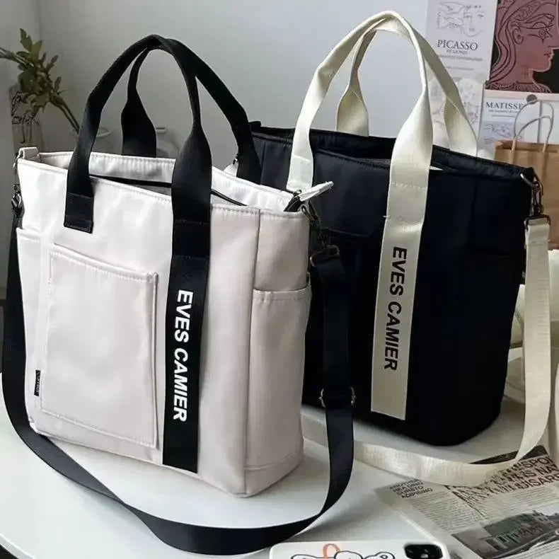 Casual Large Capacity Tote Bag Nylon Waterproof Everyday - Smarsty