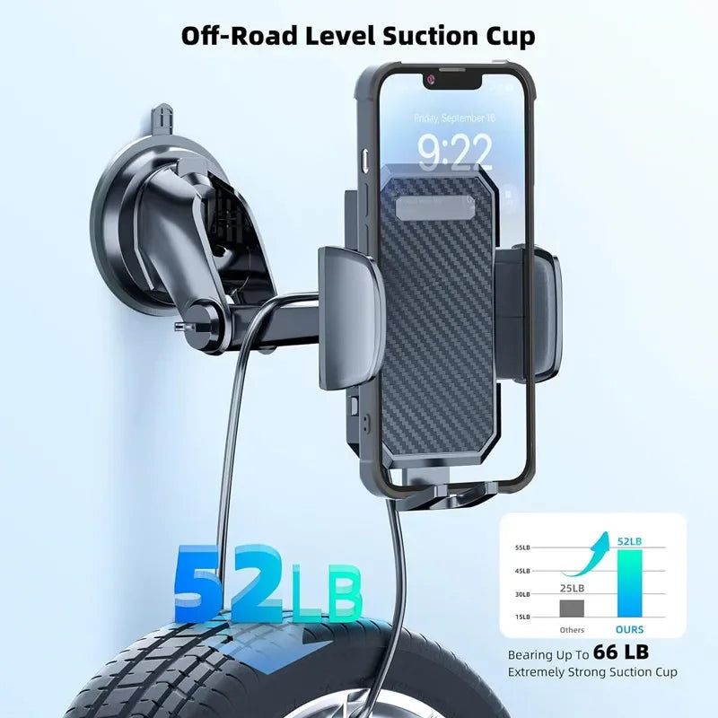 Universal Car Phone Holder With 360 Degree Rotation Suction - Smarsty